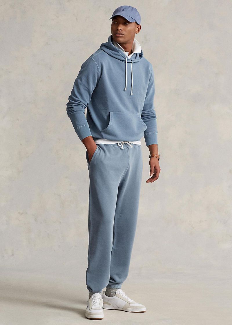 Pantalones Polo Ralph Lauren Hombre Organic Cotton De Lana Tracksuit Bottom Chile Azules ZSNYC-1386